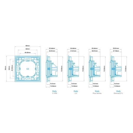 Shelly Wall Switch 2 - Negro