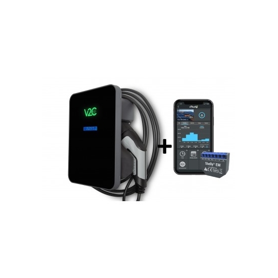 Cargador Trydan V2C 7.4kW 5m + Shelly EM